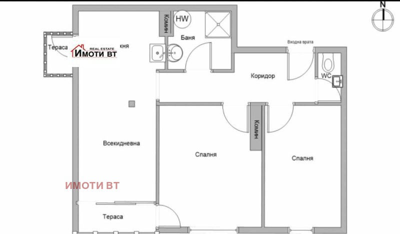 Продава 3-СТАЕН, гр. Велико Търново, Колю Фичето, снимка 11 - Aпартаменти - 49110919