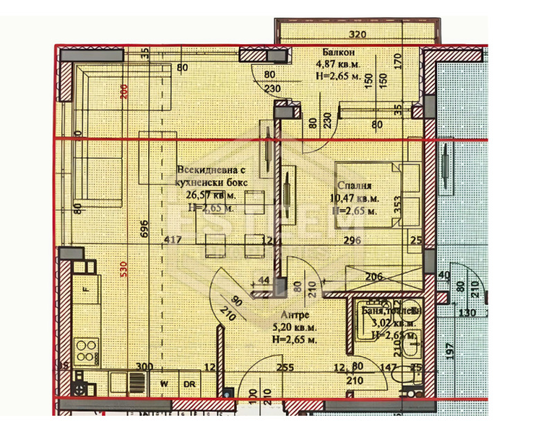 Продава 2-СТАЕН в град Русе, Широк център - 72 кв.м / 127 000 € » 248 390.41 лв., ЕСТИЙМ ПРОПЪРТИС