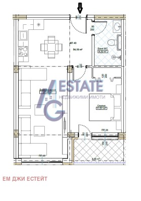 1 soverom Kiten, region Burgas