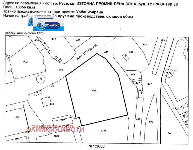Te koop  Verhaallijn Ruse , Promisjlena zona - Iztok , 17700 m² | 29851413 - afbeelding [2]