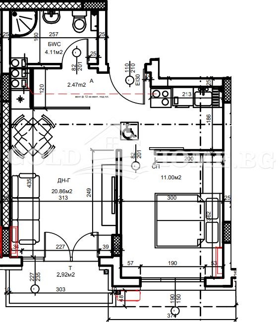 Продава  2-стаен град Пловдив , Христо Смирненски , 60 кв.м | 71200619 - изображение [2]