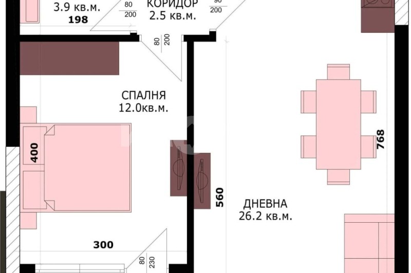 Продается  1 спальня Варна , Кайсиева градина , 64 кв.м | 56038030