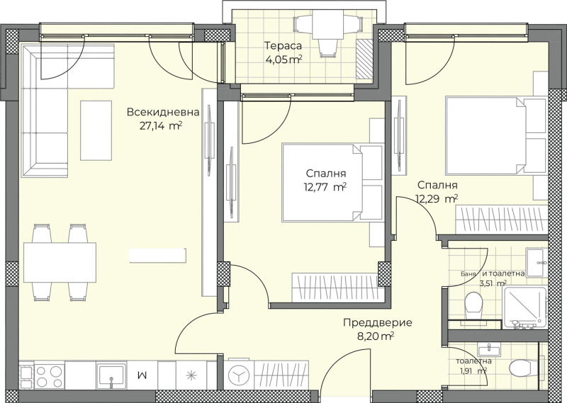 Продава  3-стаен град Пловдив , Остромила , 95 кв.м | 98564324 - изображение [4]