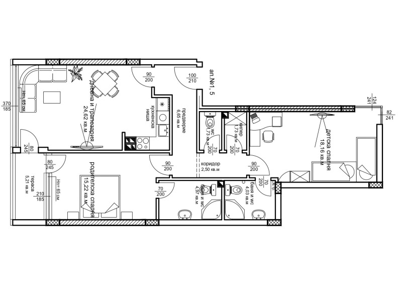 De vânzare  2 dormitoare Plovdiv , Sâdiisci , 107 mp | 87171962