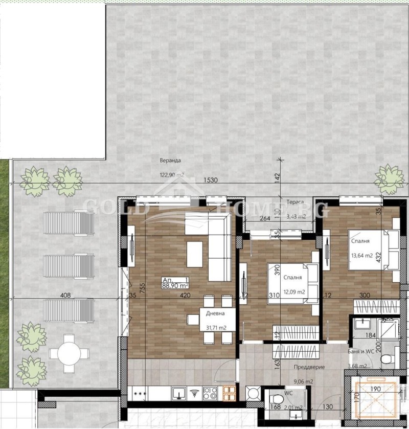 Na prodej  2 ložnice Plovdiv , Ostromila , 225 m2 | 61181389 - obraz [2]