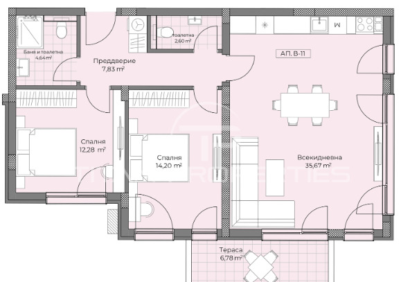 Na sprzedaż  2 sypialnie Plowdiw , Ostromila , 115 mkw | 30630759 - obraz [6]