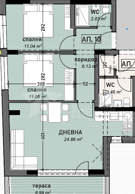 Продава 3-СТАЕН, гр. Стара Загора, Била, снимка 4 - Aпартаменти - 48975693