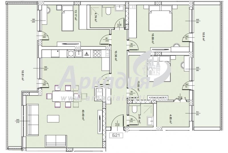 Na prodej  3+ ložnice Plovdiv , Belomorski , 158 m2 | 11014676 - obraz [3]