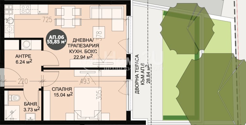Na sprzedaż  1 sypialnia Sofia , Krastowa wada , 98 mkw | 11333591 - obraz [2]
