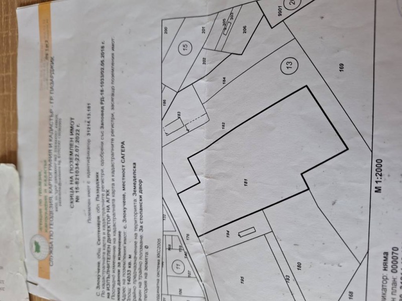 Продава ПАРЦЕЛ в област Пазарджик, с. Злокучене - 14033 кв.м / 330 000 € » 645 423.90 лв., ЛИА ВИП ХАУС ООД