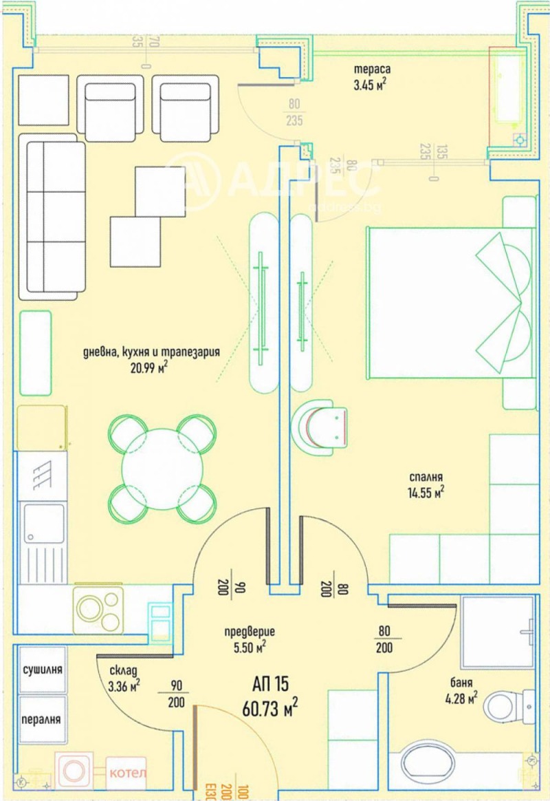 For Sale  1 bedroom Sofia , Malinova dolina , 72 sq.m | 64434417 - image [4]