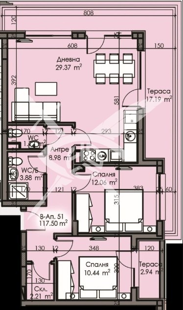 Продава 3-СТАЕН, гр. Бургас, Изгрев, снимка 2 - Aпартаменти - 48238417