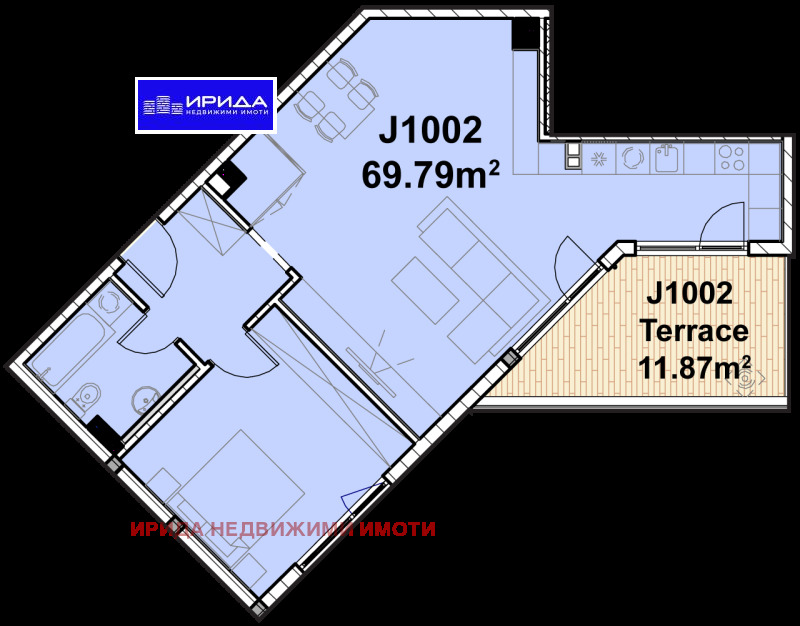 In vendita  1 camera da letto Sofia , Poligona , 96 mq | 22957239