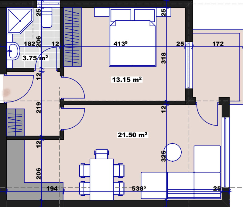 Продава 2-СТАЕН, гр. Стара Загора, Три чучура - север, снимка 5 - Aпартаменти - 48234365