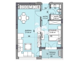 1 dormitor Gagarin, Plovdiv 2