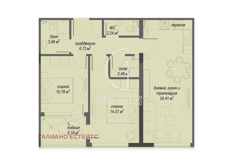 Продава 3-СТАЕН, гр. София, Малинова долина, снимка 2 - Апартаменти - 52275056