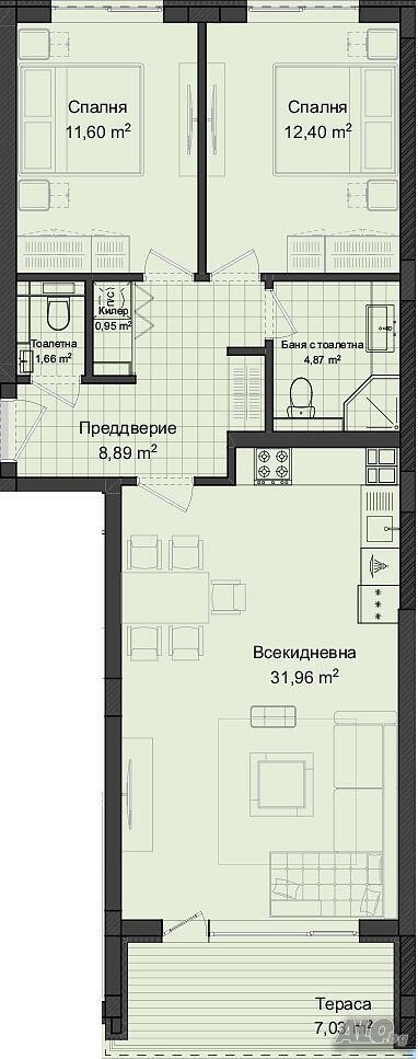 Продава 3-СТАЕН, гр. Пловдив, Гагарин, снимка 12 - Апартаменти - 55373874