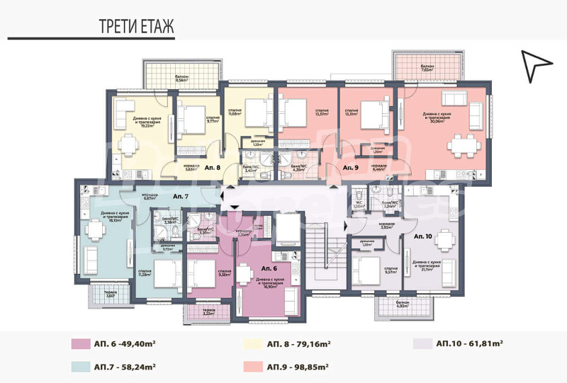 Продава 2-СТАЕН, гр. Варна, Аспарухово, снимка 4 - Aпартаменти - 47619561