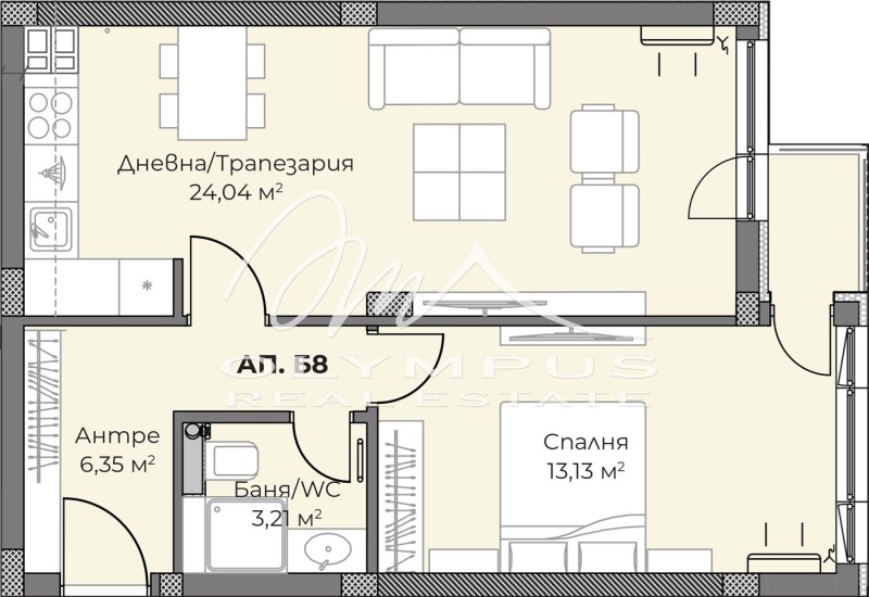 Продава  2-стаен град Пловдив , Отдих и култура , 68 кв.м | 19308598 - изображение [2]