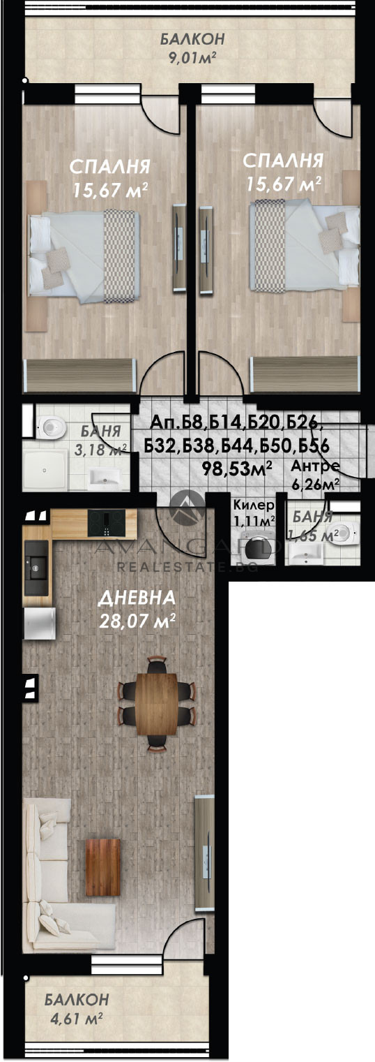 Продава  3-стаен град Пловдив , Кършияка , 115 кв.м | 24455815 - изображение [6]