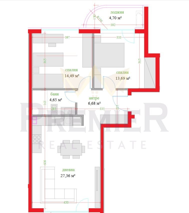 Продава 3-СТАЕН, гр. Варна, Трошево, снимка 4 - Апартаменти - 53608522