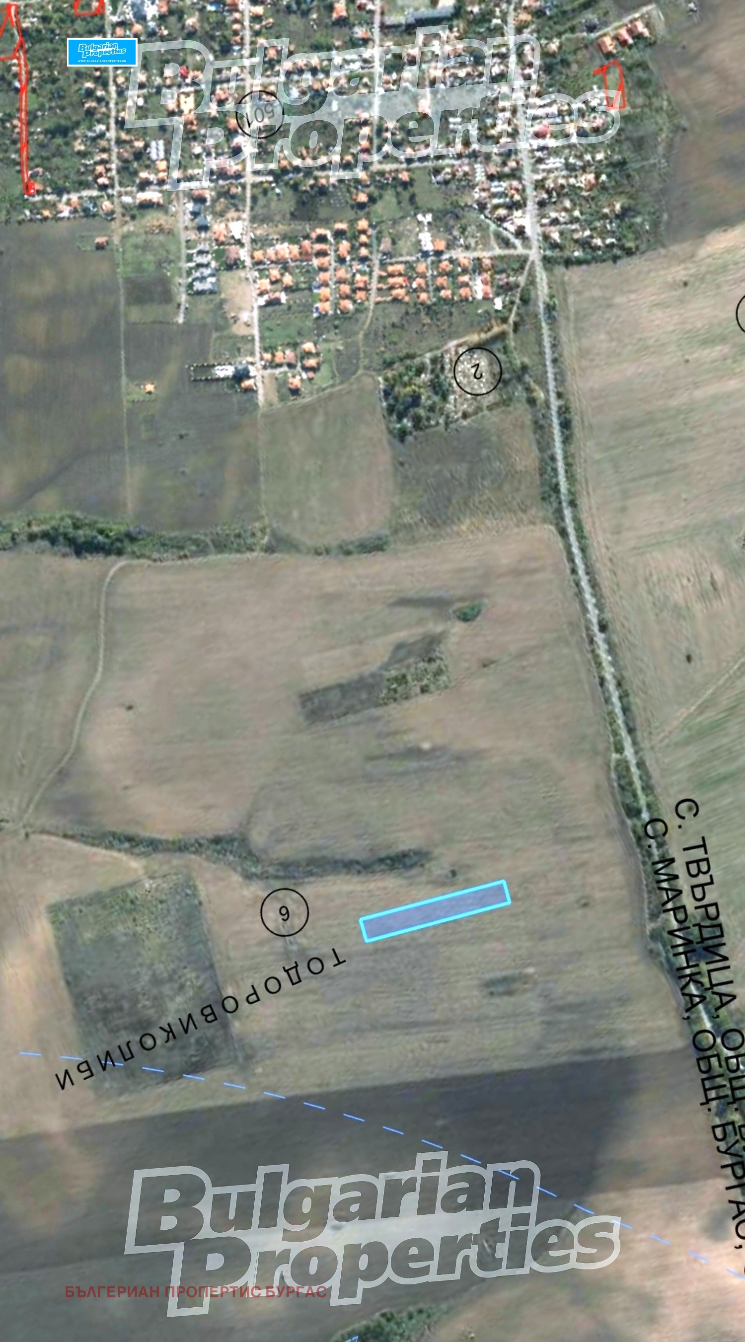 Продава ПАРЦЕЛ, гр. Бургас, с. Маринка, снимка 5 - Парцели - 55281548