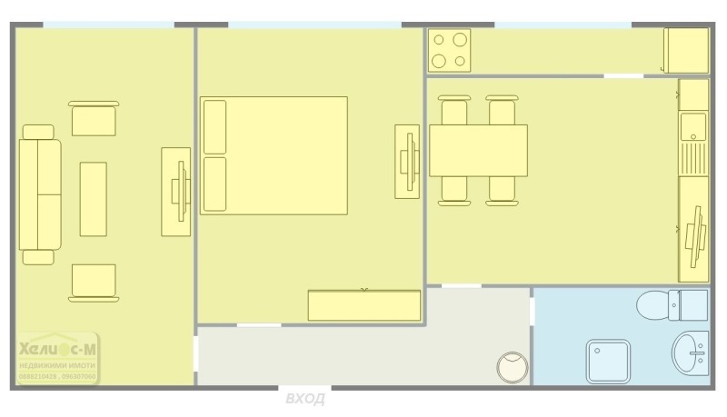 Продаја  1 спаваћа соба Монтана , Младост 1 , 63 м2 | 87221324 - слика [17]