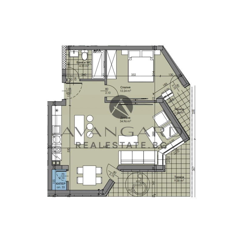 Продава 2-СТАЕН, гр. Пловдив, Христо Смирненски, снимка 3 - Апартаменти - 52009281