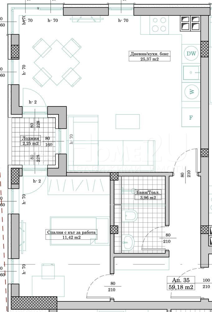 Eladó  1 hálószoba Varna , Kajsieva gradina , 67 négyzetméter | 85262156 - kép [6]