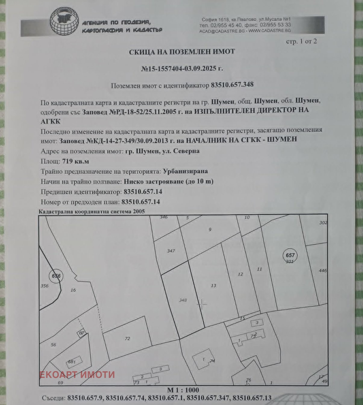 Продава ПАРЦЕЛ, гр. Шумен, Еверест