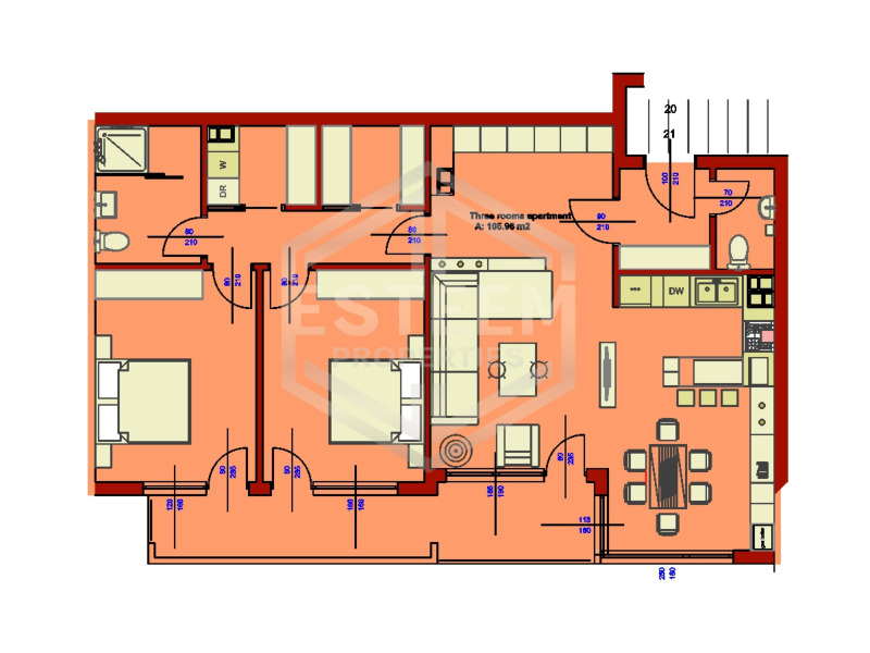 Продава 3-СТАЕН в град Русе, Дружба 1 - 122 кв.м / 164 500 € » 321 734.04 лв., ЕСТИЙМ ПРОПЪРТИС