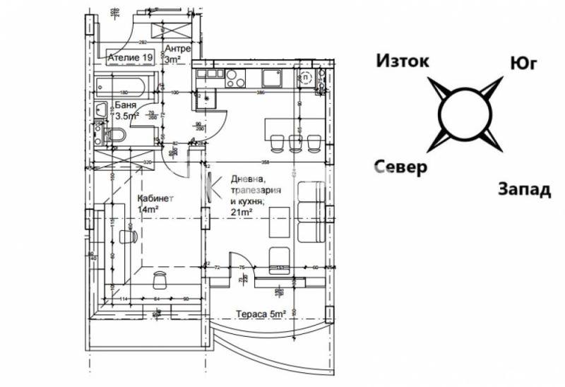 In vendita  1 camera da letto Sofia , Liulin 2 , 71 mq | 15739079 - Immagine [4]