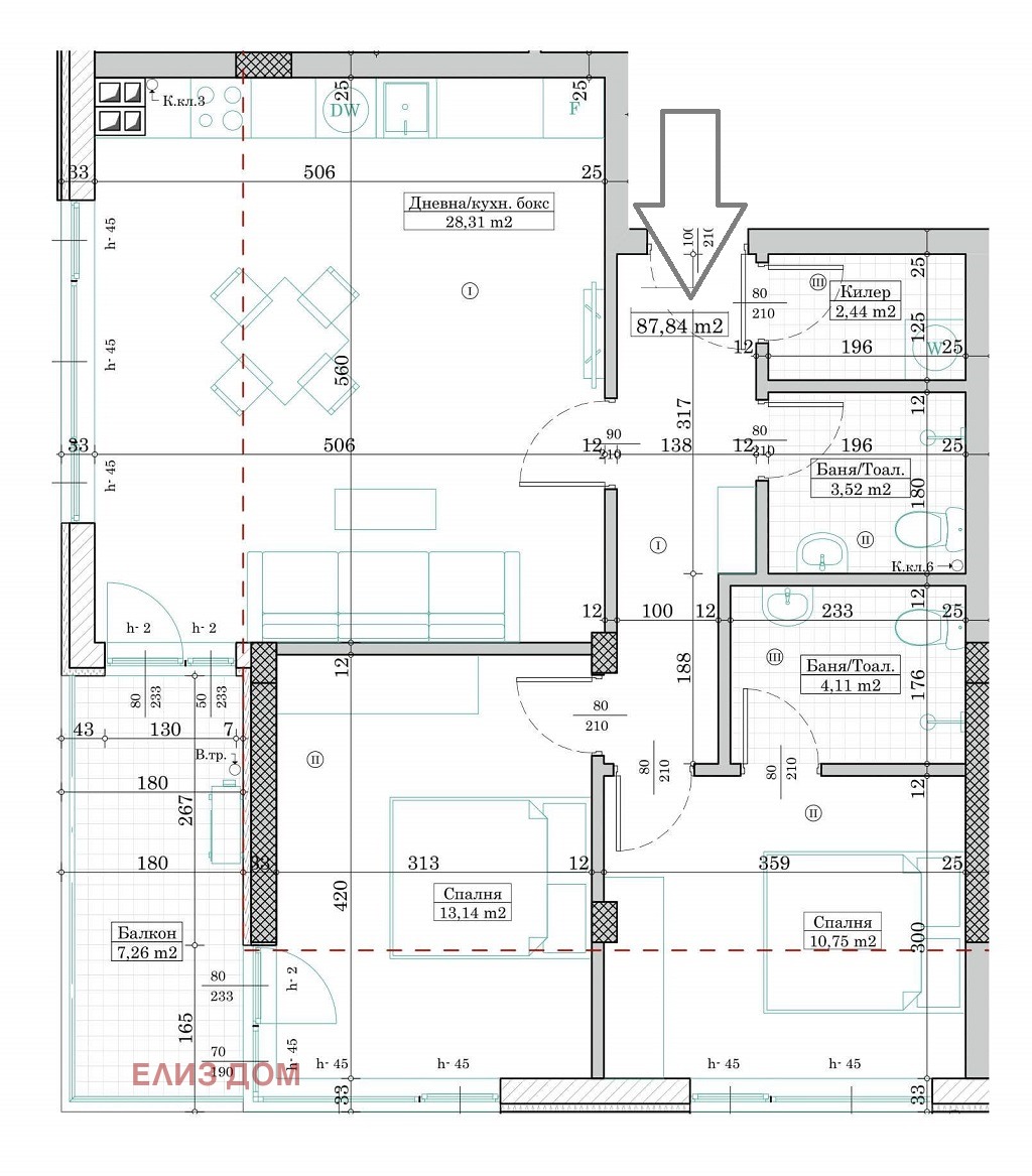 Продава 3-СТАЕН, гр. Варна, Левски 1, снимка 2 - Апартаменти - 55262669