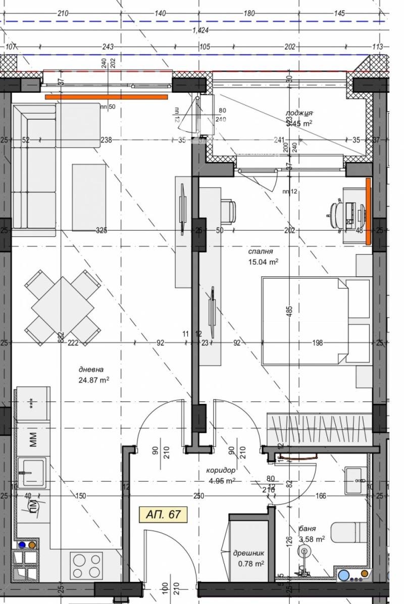 À venda  1 quarto Sofia , Mladost 4 , 73 m² | 58996105 - imagem [2]