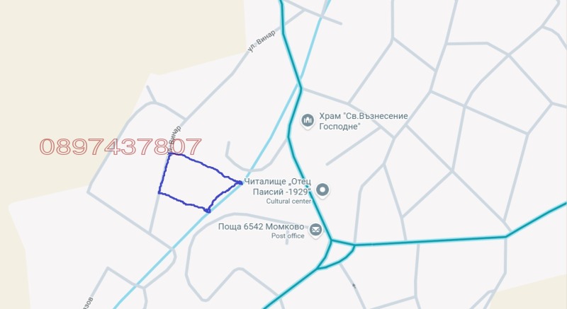 Продава ПАРЦЕЛ, с. Момково, област Хасково, снимка 4 - Парцели - 53534459