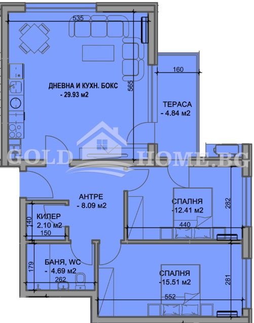 На продаж  2 спальні Пловдив , Южен , 108 кв.м | 76548761 - зображення [4]
