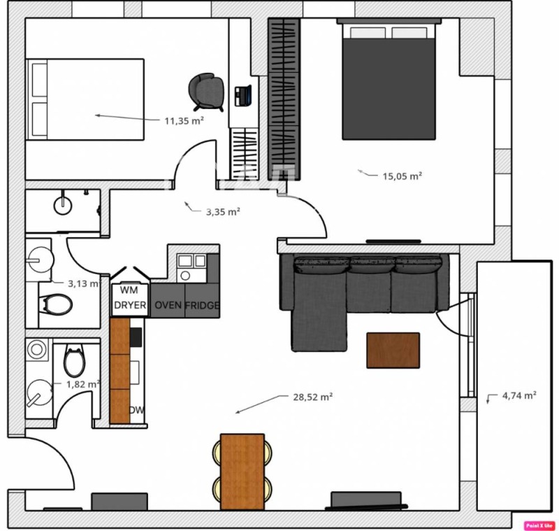 In vendita  2 camere da letto Sofia , Krastova vada , 93 mq | 95765929 - Immagine [4]