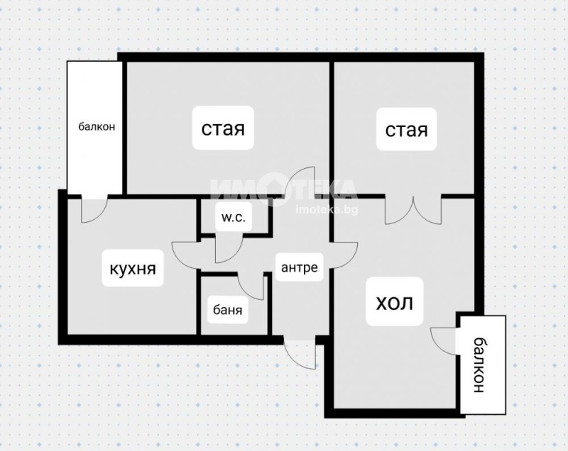 Продава 3-СТАЕН, гр. София, Яворов, снимка 3 - Aпартаменти - 47680688