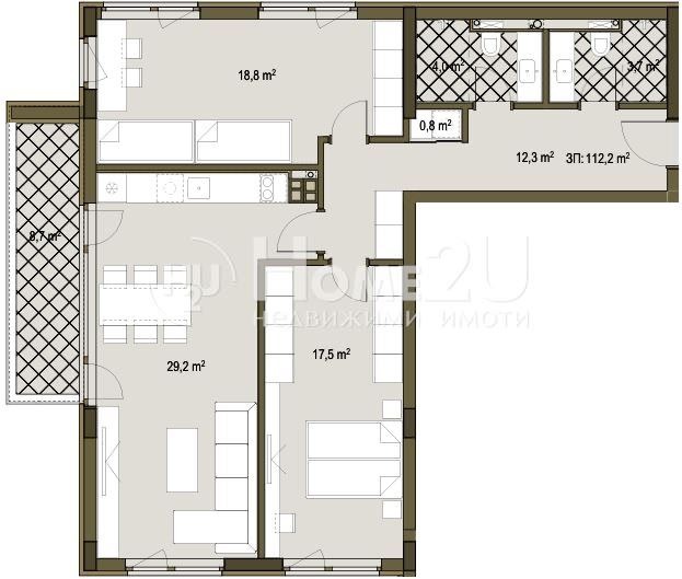 Zu verkaufen  3 Schlafzimmer Sofia , Suhata reka , 132 qm | 86535320 - Bild [6]