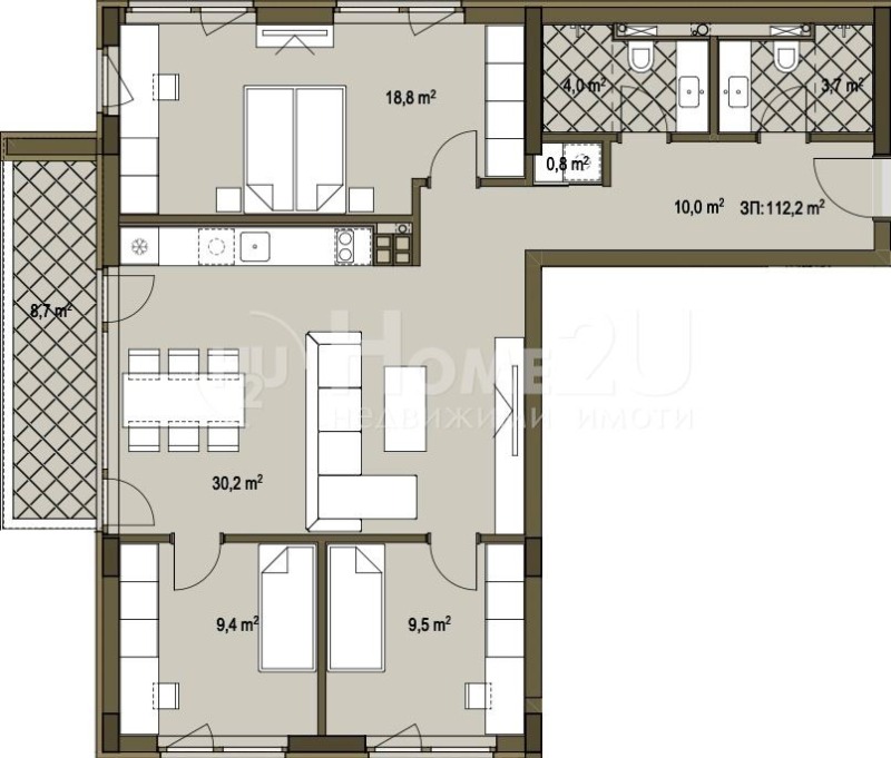 Zu verkaufen  3 Schlafzimmer Sofia , Suhata reka , 132 qm | 86535320 - Bild [5]