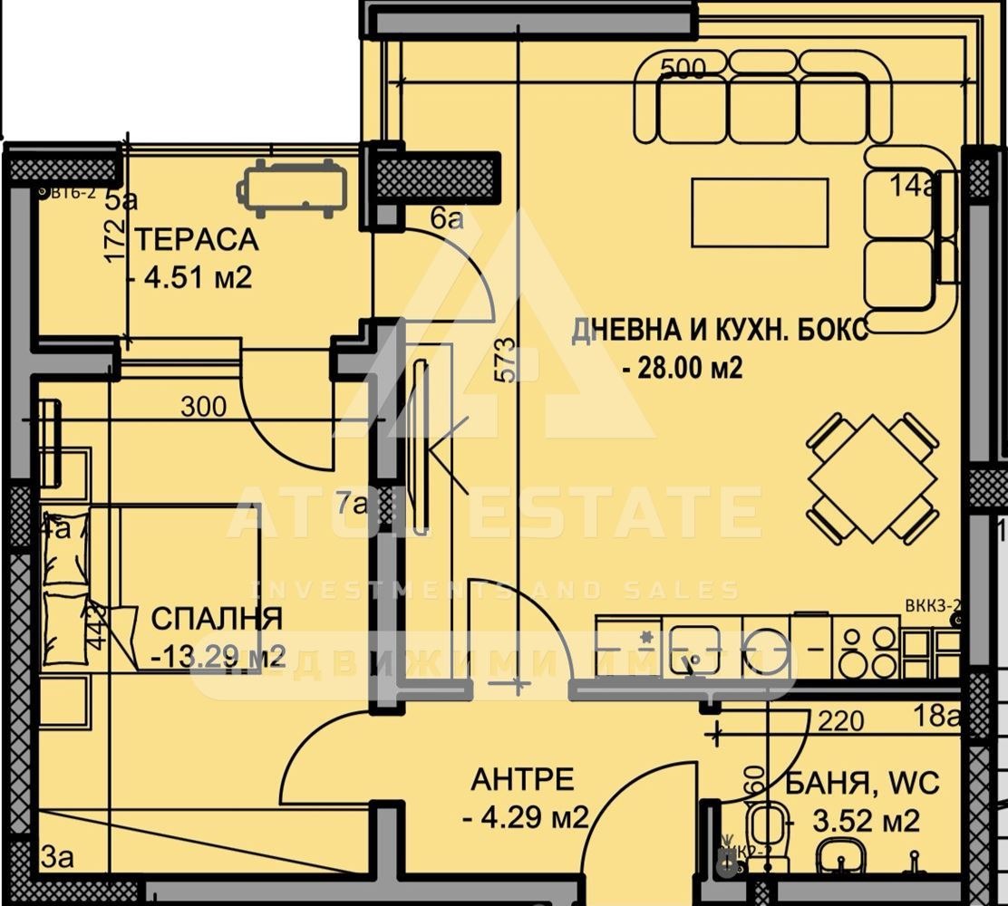 Продава 2-СТАЕН, гр. Пловдив, Южен, снимка 2 - Апартаменти - 54159194
