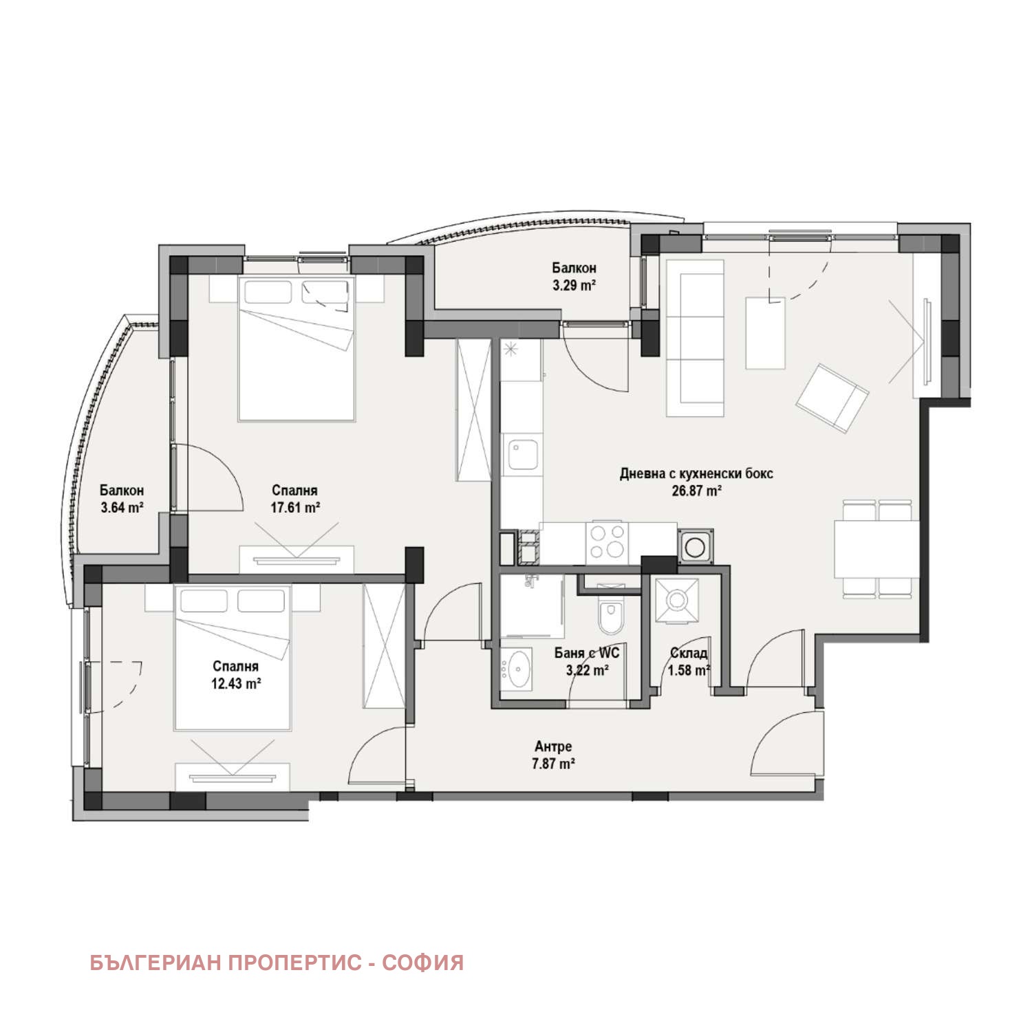 Продава 3-СТАЕН, гр. София, Витоша