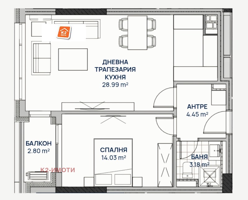 Продава 2-СТАЕН, гр. София, Люлин 2, снимка 1 - Aпартаменти - 48731026