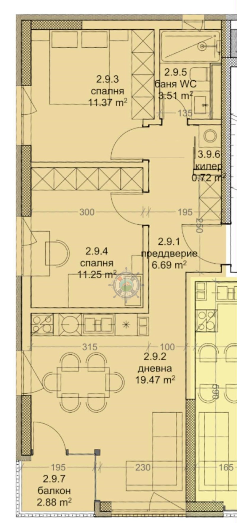 Te koop  1 slaapkamer Varna , Trosjevo , 84 m² | 89708313 - afbeelding [2]