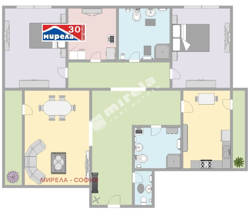 De vânzare  3 dormitoare Sofia , Liulin 3 , 84 mp | 53505863