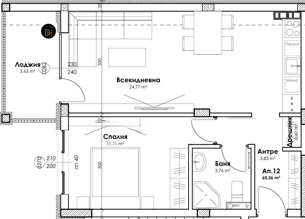 Продава 2-СТАЕН, гр. Пловдив, Прослав, снимка 2 - Апартаменти - 53907492