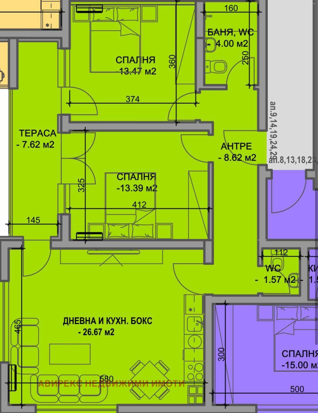 Продава 3-СТАЕН, гр. Пловдив, Южен, снимка 2 - Апартаменти - 53313726