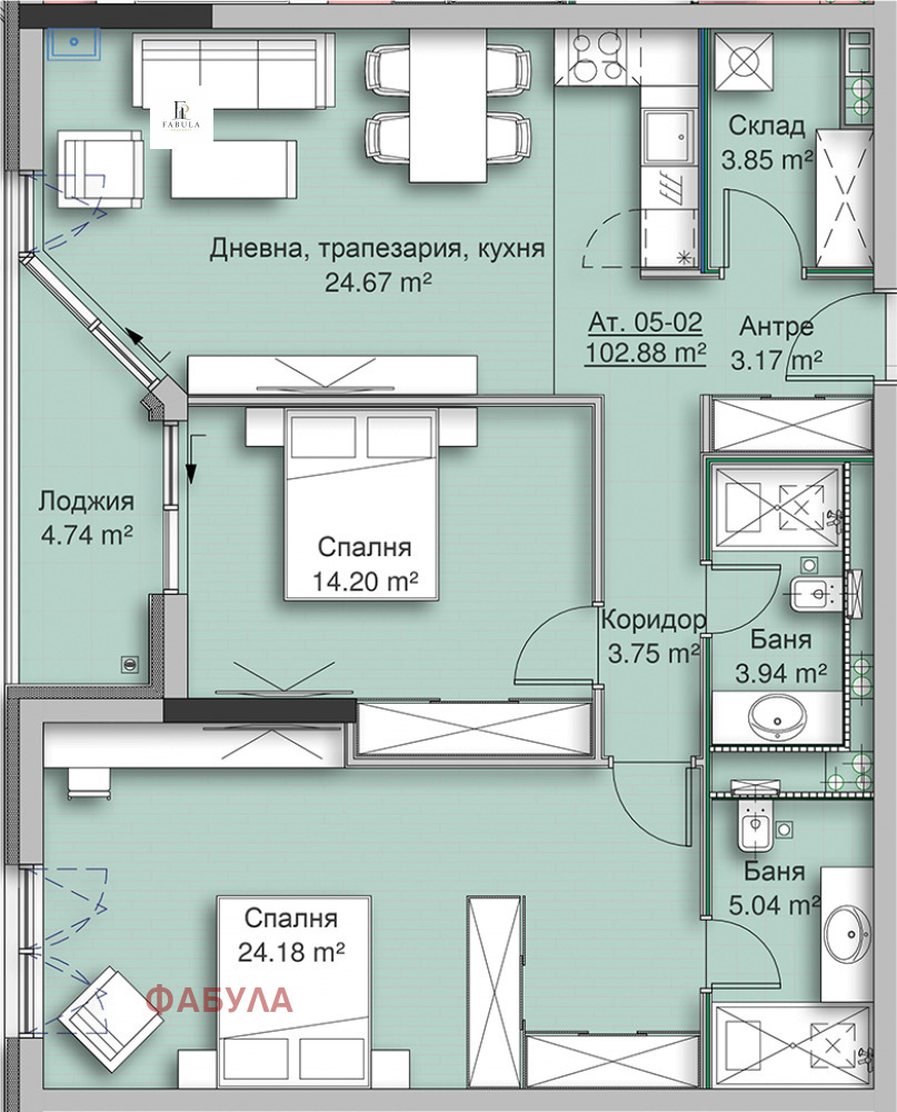 Продава 3-СТАЕН, гр. София, Кръстова вада, снимка 15 - Апартаменти - 55804622