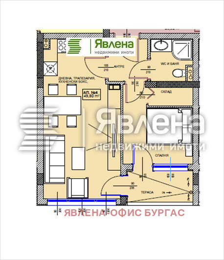 Продава  2-стаен област Бургас , гр. Поморие , 59 кв.м | 86956973