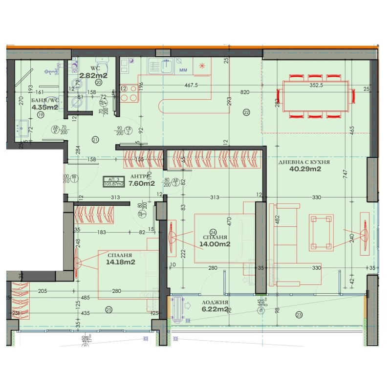 Продава  3-стаен град Пловдив , Тракия , 130 кв.м | 99318837 - изображение [2]